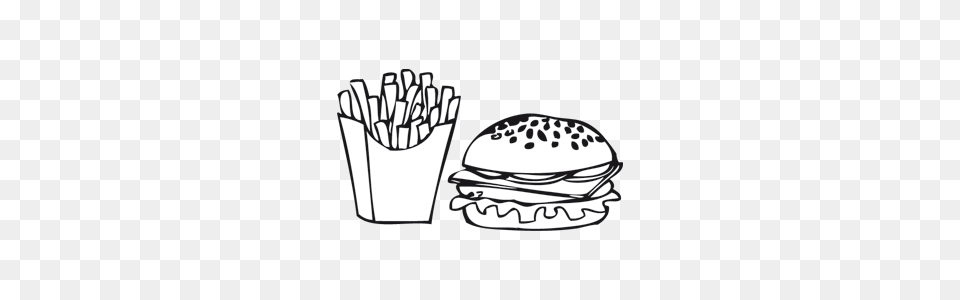Tuckin, Stencil, Cutlery, Burger, Food Png Image