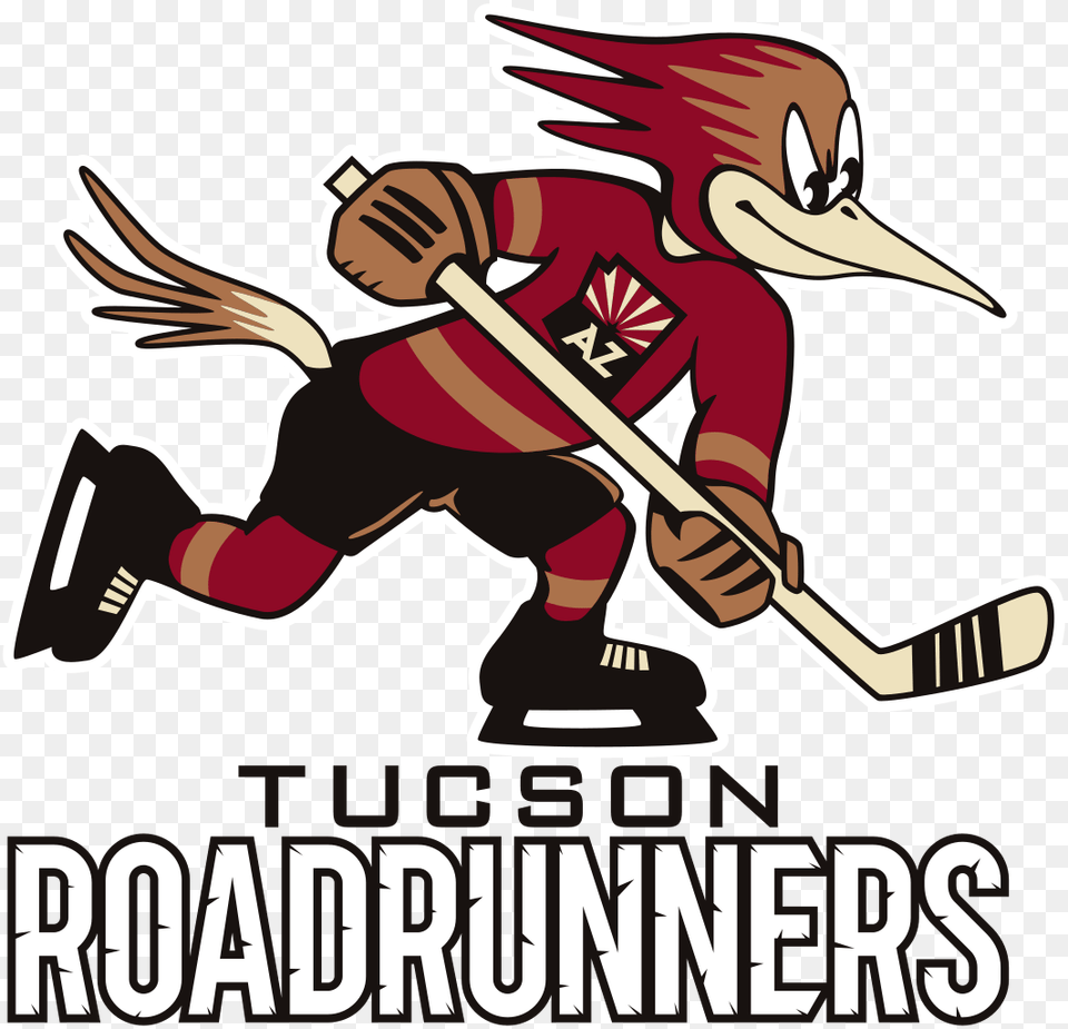 Tucson Roadrunners Logo, Advertisement, Poster, Person Free Transparent Png