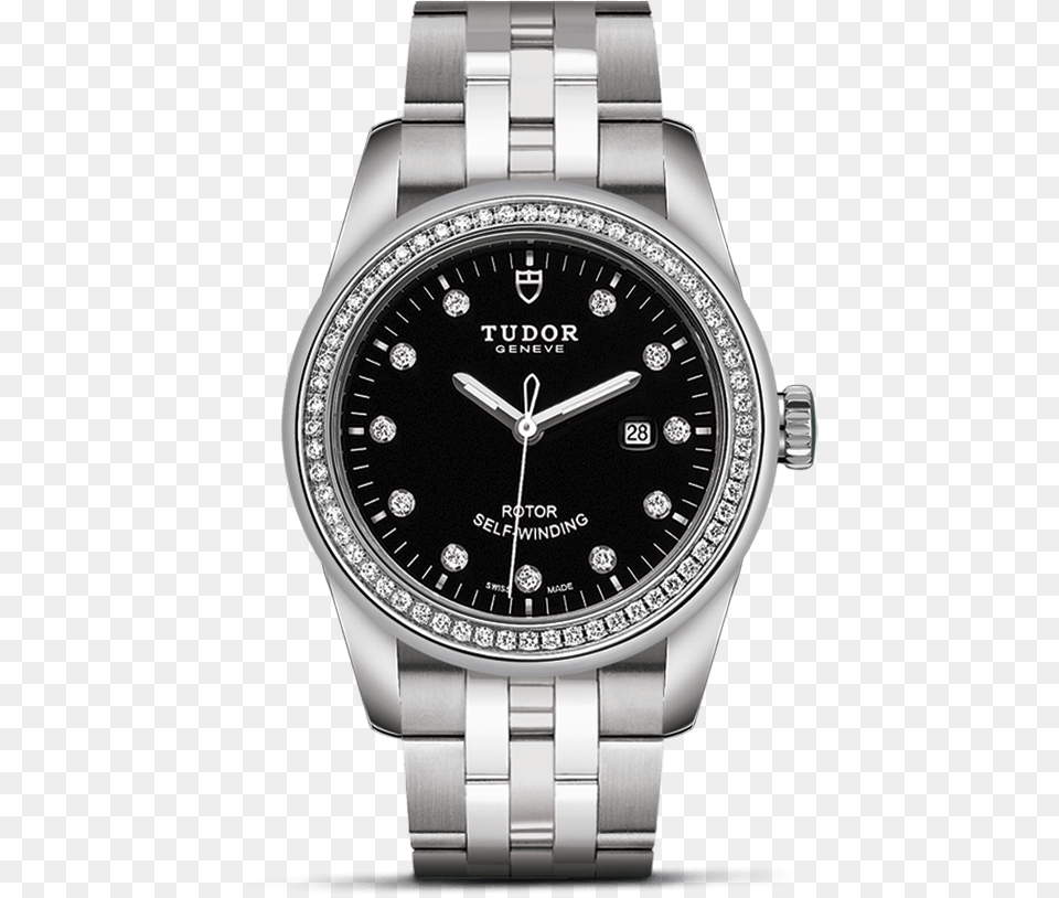 Tudor Glamour 31mm Diamonds, Arm, Body Part, Person, Wristwatch Png