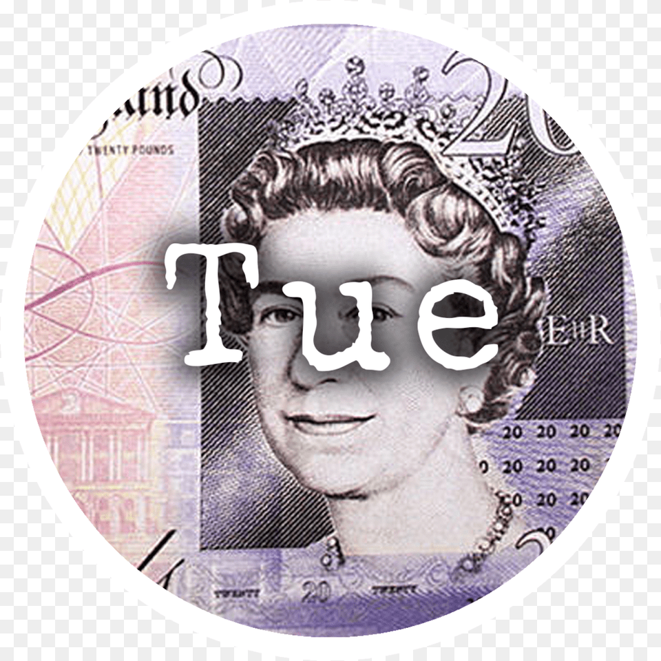 Tuesday Queen Elizabeth On A Twenty Pound Note England Journal, Adult, Bride, Face, Female Free Png Download