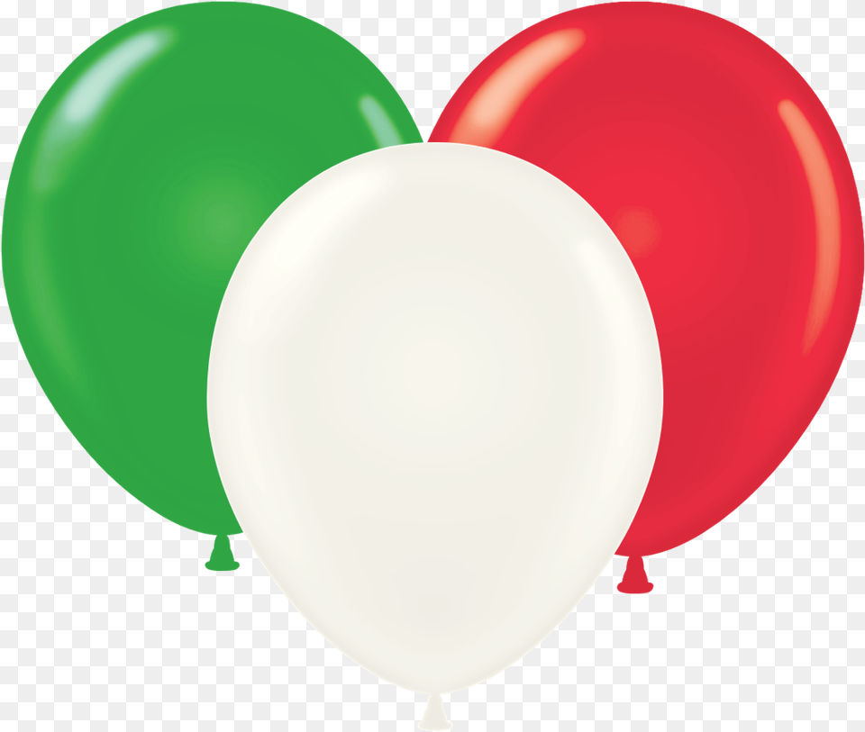 Tuf Tex 17 Green Red U0026 White Latex Balloons 72 Ct Christmas Assortment Red White And Green Balloons, Balloon, Plate Png Image