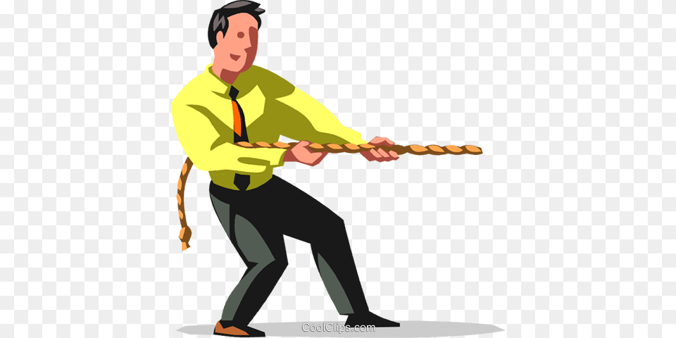Tug Of War Royalty Free Vector Clip Art Illustration, Adult, Male, Man, Person Png