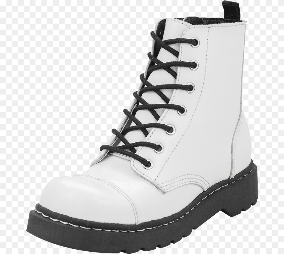 Tuk White Combat Boots, Clothing, Footwear, Shoe, Sneaker Png
