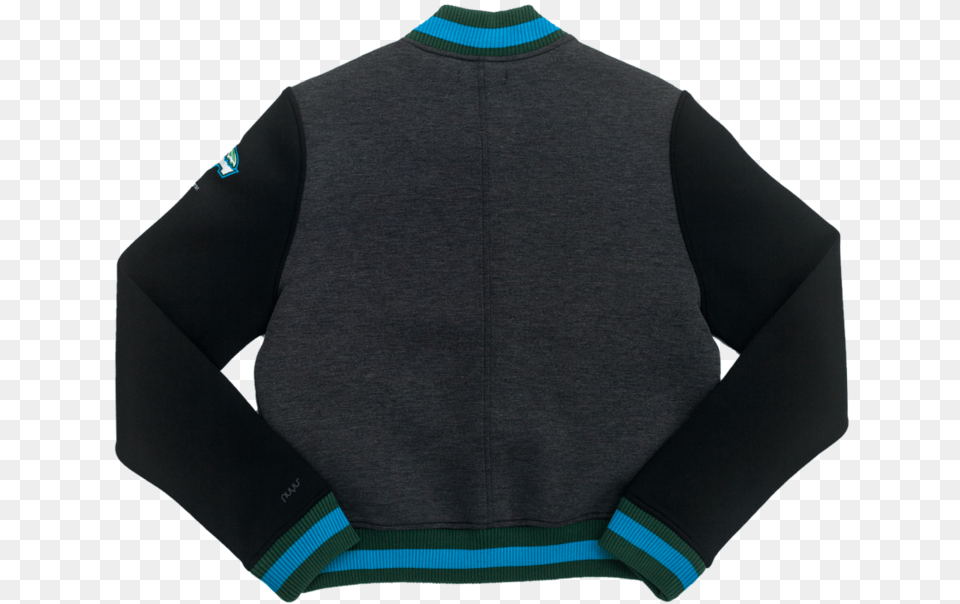 Tulane Cropped Varsity Jacket Sweater, Clothing, Coat, Fleece, Knitwear Png