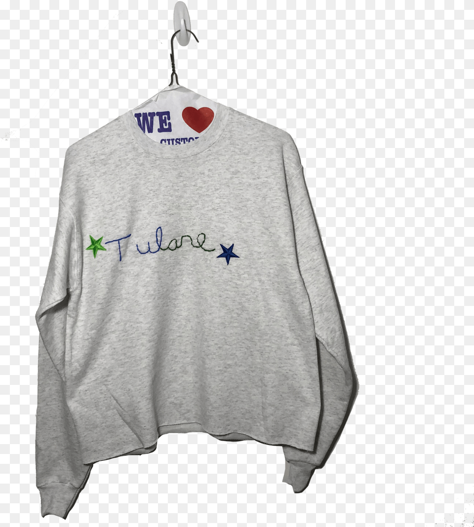 Tulane Stars Sweater, Clothing, Knitwear, Long Sleeve, Sleeve Free Png Download