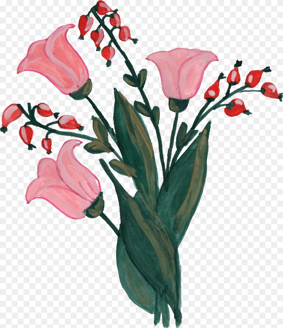 Tulip, Plant, Flower, Art, Petal Free Transparent Png