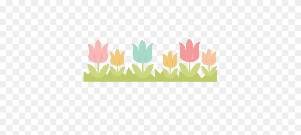 Tulip Border Cutting Easter Spring Cut, Art, Floral Design, Graphics, Leaf Png