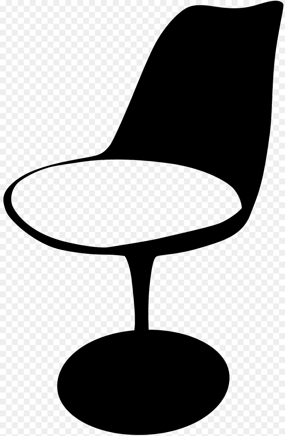 Tulip Chair Silhouette, Furniture, Lighting, Glass, Home Decor Free Png Download