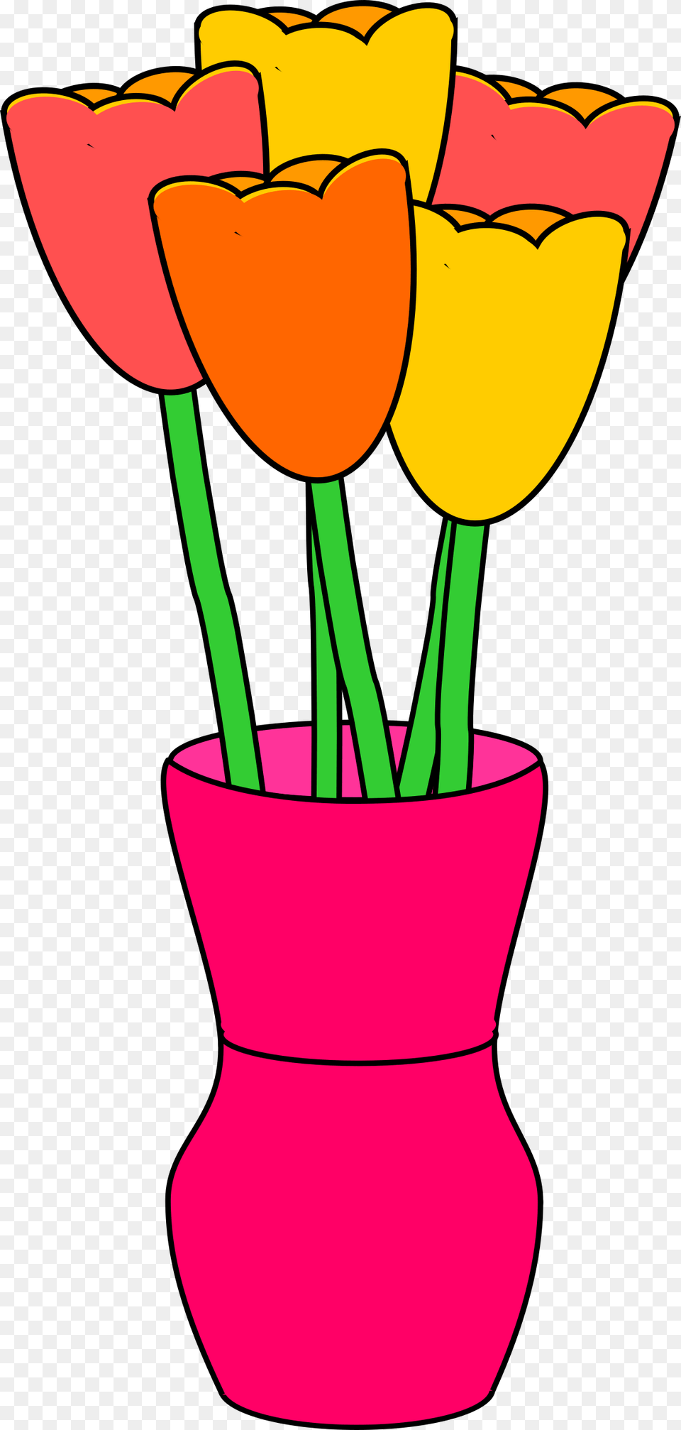 Tulip Clip Art Office, Jar, Plant, Potted Plant, Pottery Free Png