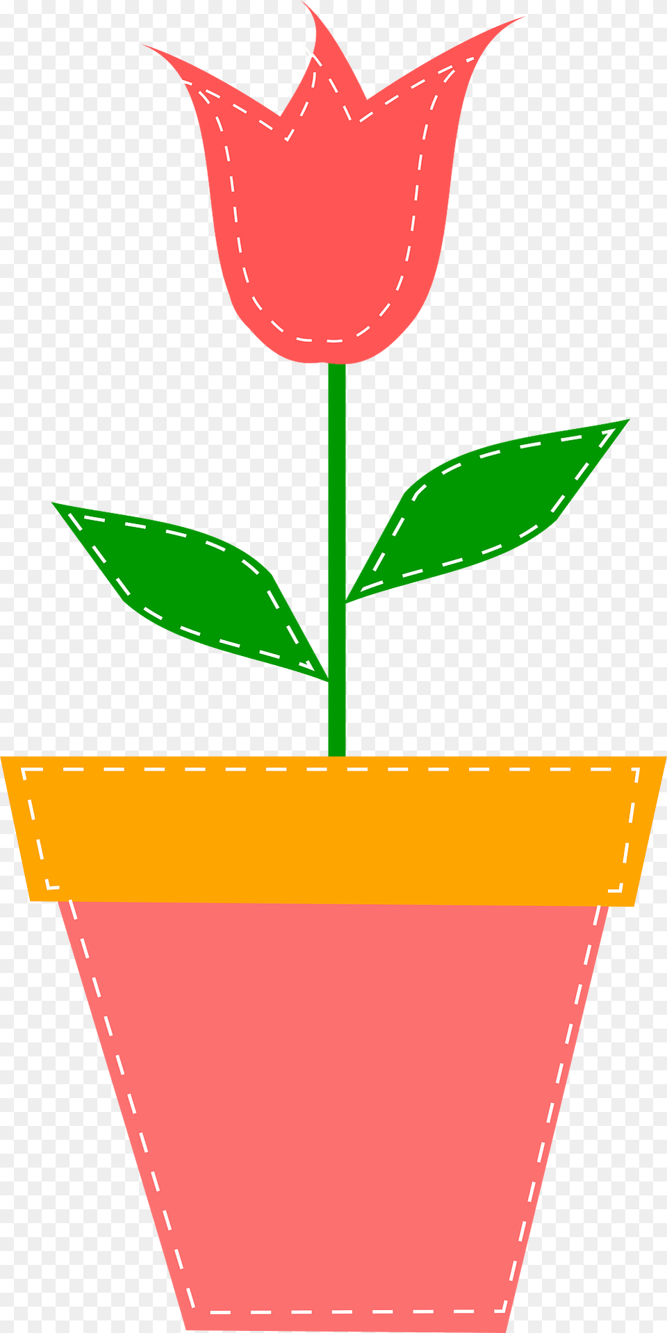 Tulip Clipart, Jar, Leaf, Plant, Planter Free Png