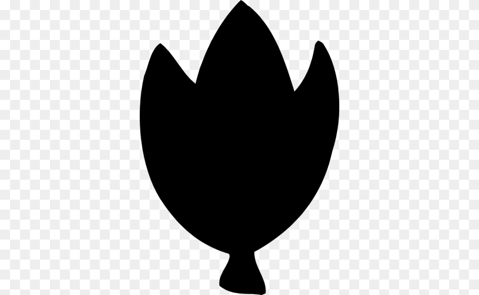 Tulip Clipart Silhouette, Gray Png Image