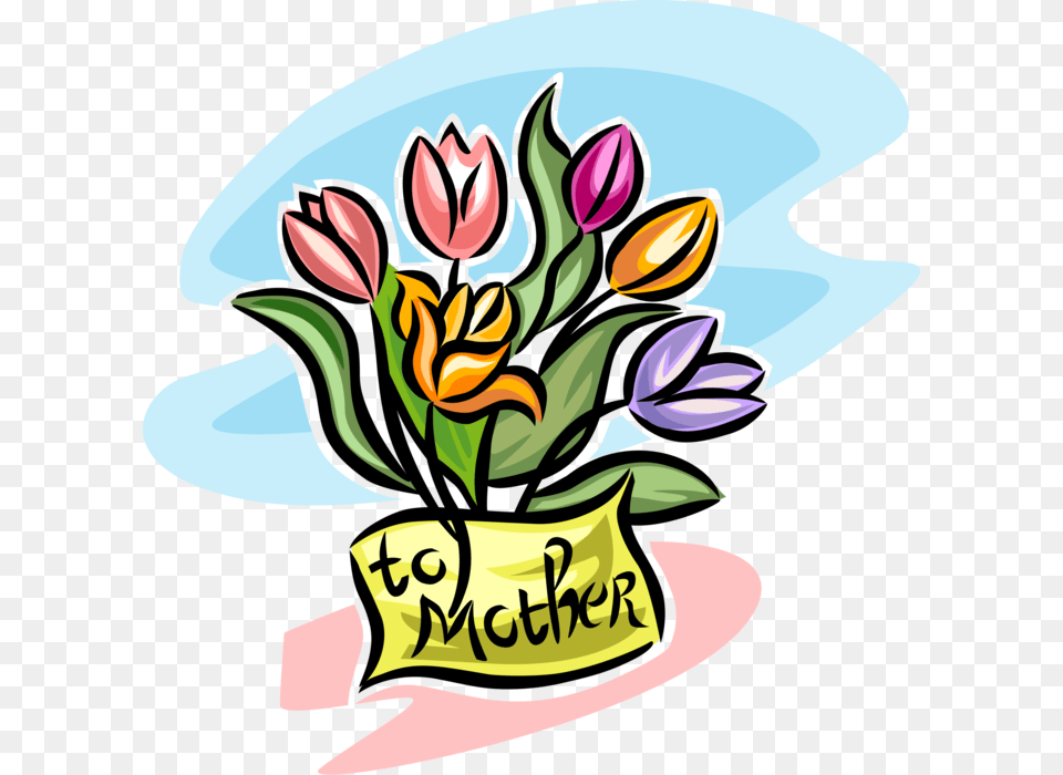 Tulip Flowers For Mother Mother39s Day Clip Art, Flower, Flower Arrangement, Flower Bouquet, Graphics Free Transparent Png