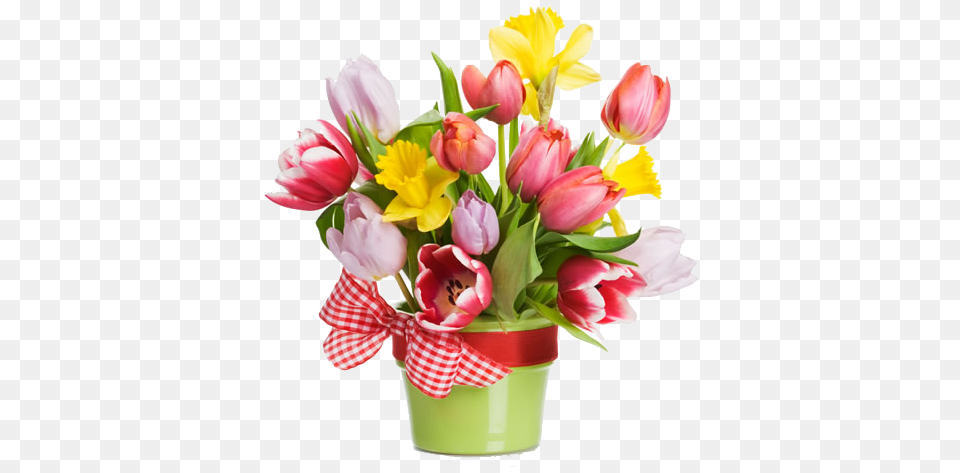 Tulip Spring Bouquet Flowers, Flower, Flower Arrangement, Flower Bouquet, Plant Free Png