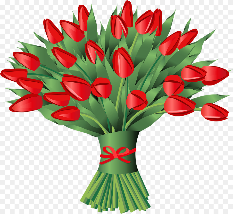 Tulip Tulips Bouquet Greetings Vector Graphic On Pixabay Lovely, Flower, Flower Arrangement, Flower Bouquet, Plant Png Image