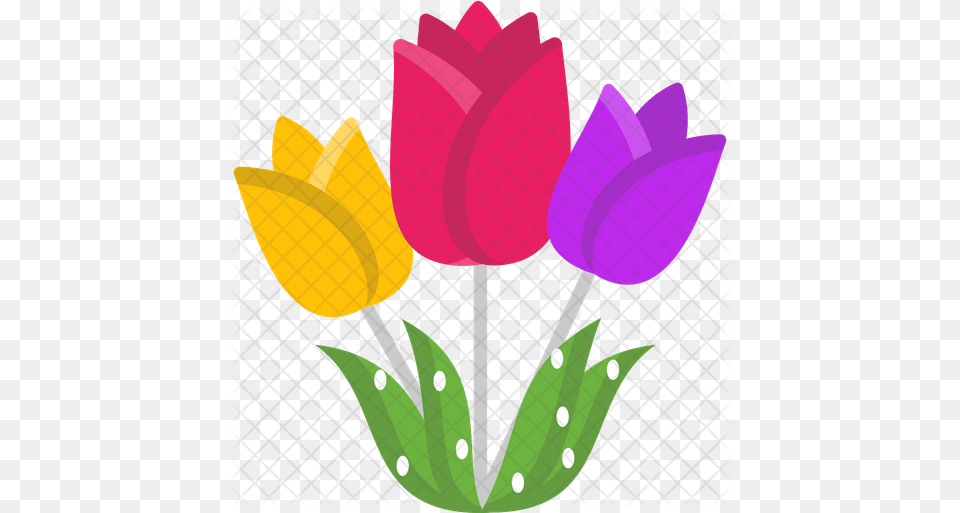 Tulips Icon Lovely, Flower, Plant, Tulip Png