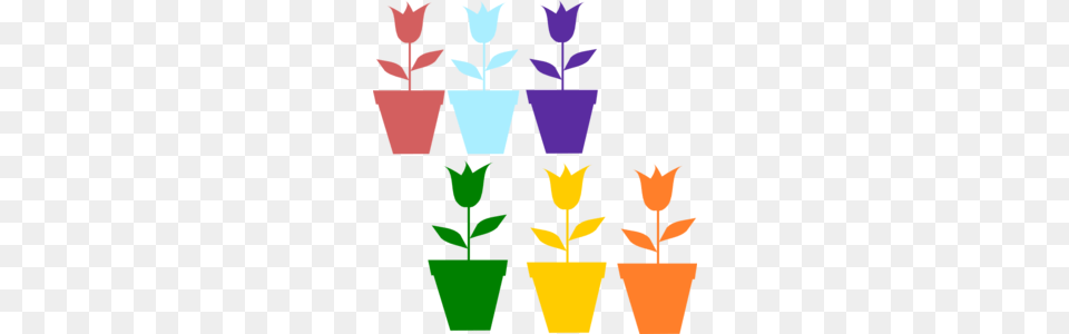 Tulips In Pot Silhouettes Clip Art Photo Props, Jar, Leaf, Plant, Planter Free Transparent Png