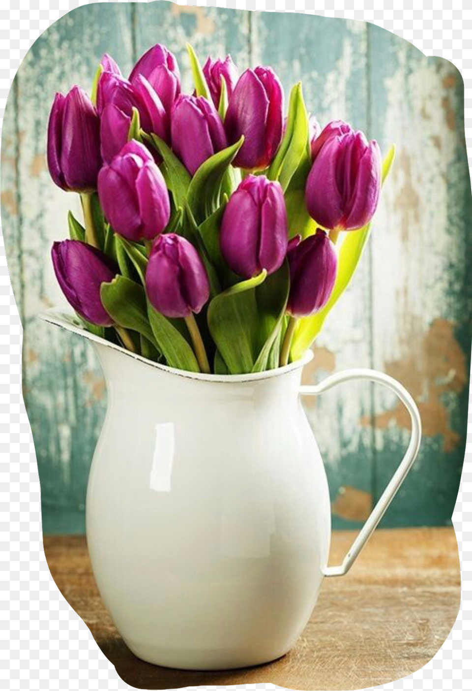 Tulips Purple Vase Pitcher Purple Decor Pretty Good Often Noon Images Telugu, Flower, Flower Arrangement, Flower Bouquet, Plant Free Png Download
