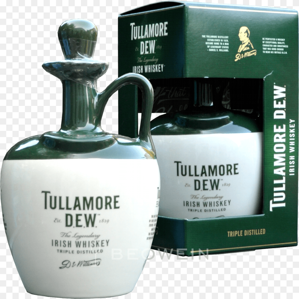 Tullamore Dew Ceramic Crock 07 L, Bottle, Person, Aftershave, Cosmetics Png