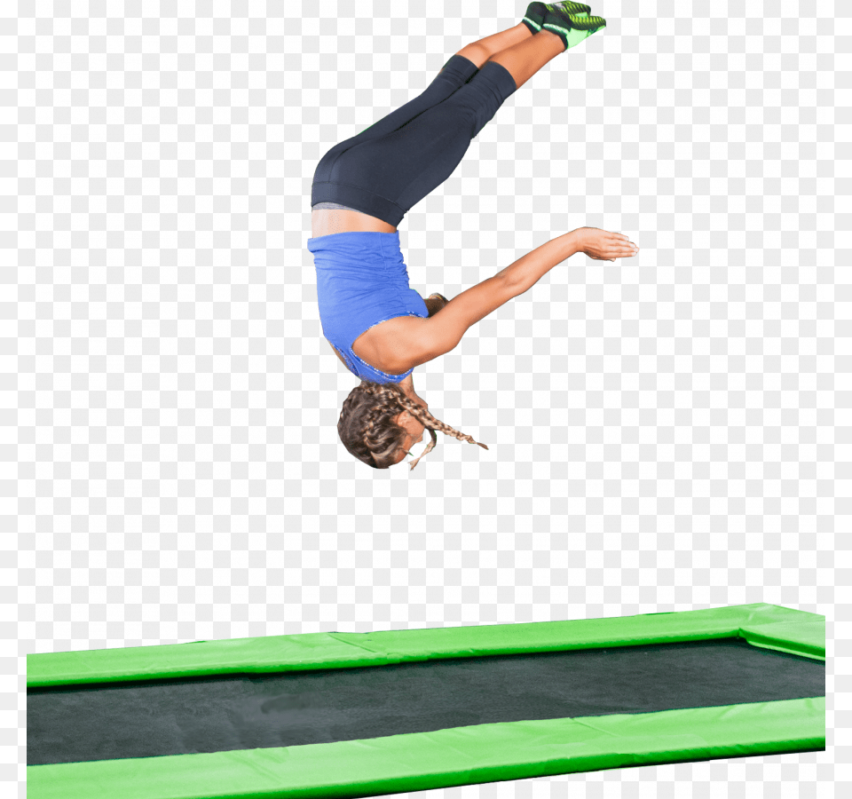 Tumble Traks Trampoline Jump, Adult, Female, Person, Woman Png