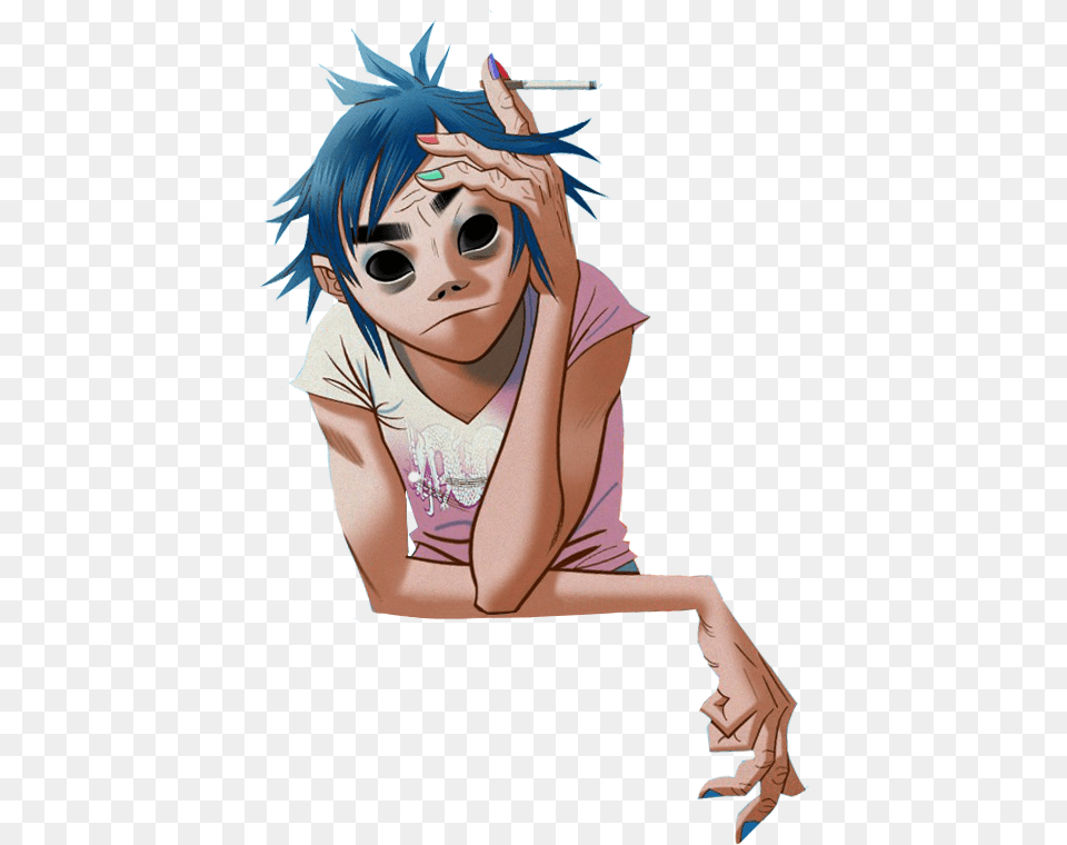 Tumblr A Small Masterpost Gorillaz 2d Header, Book, Comics, Publication, Adult Png