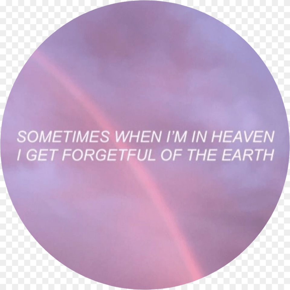 Tumblr Aesthetic Icon Circle Iconic Icons Quote Hessischer Leichtathletik Verband, Nature, Outdoors, Rainbow, Sky Png Image