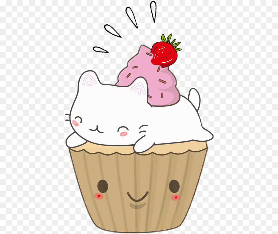 Tumblr Aesthetic Tumblraesthetic Aesthetictumblr Illustration, Cake, Cream, Cupcake, Dessert Free Transparent Png