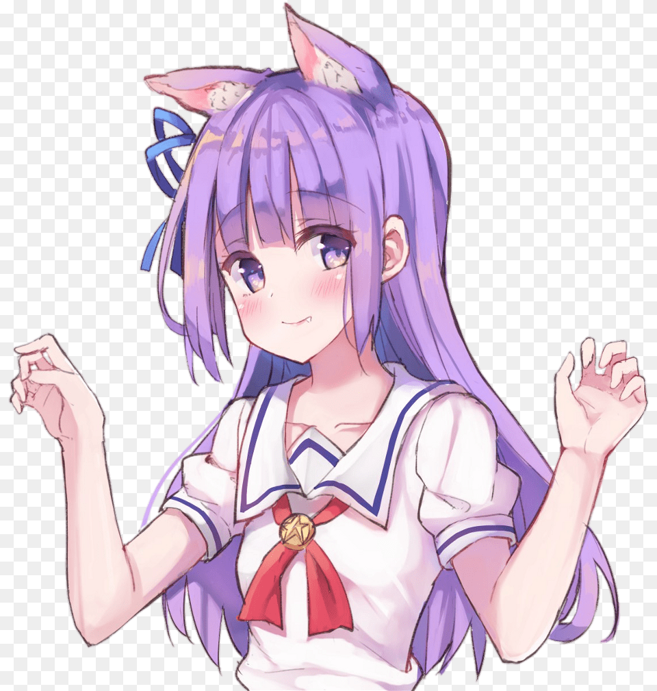 Tumblr Art Anime Neko Nekogirl Sticker Stickers Neko Anime Girls, Publication, Book, Comics, Adult Free Transparent Png