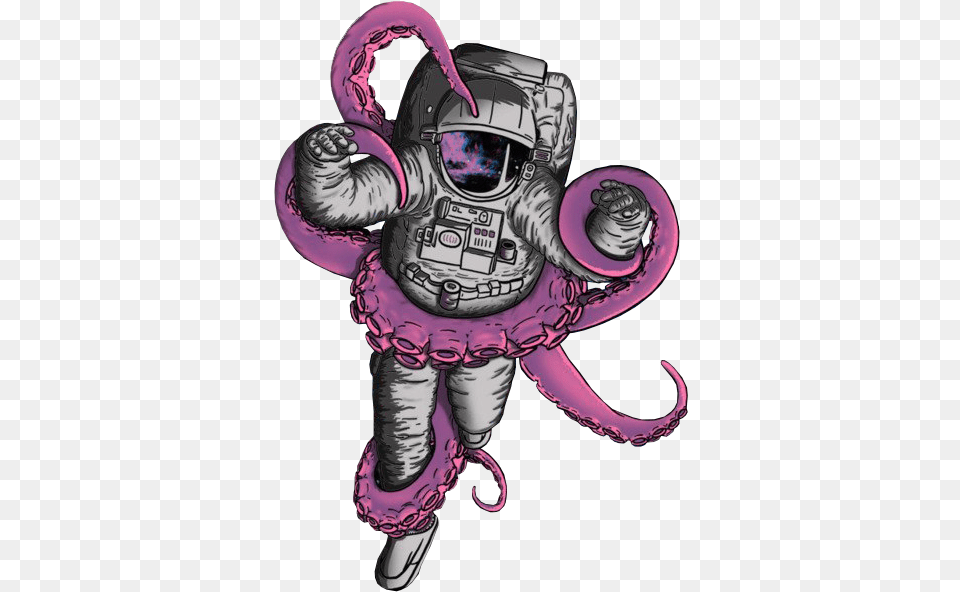 Tumblr Astronaut Astronaut Art, Purple, Person, Book, Comics Free Png Download