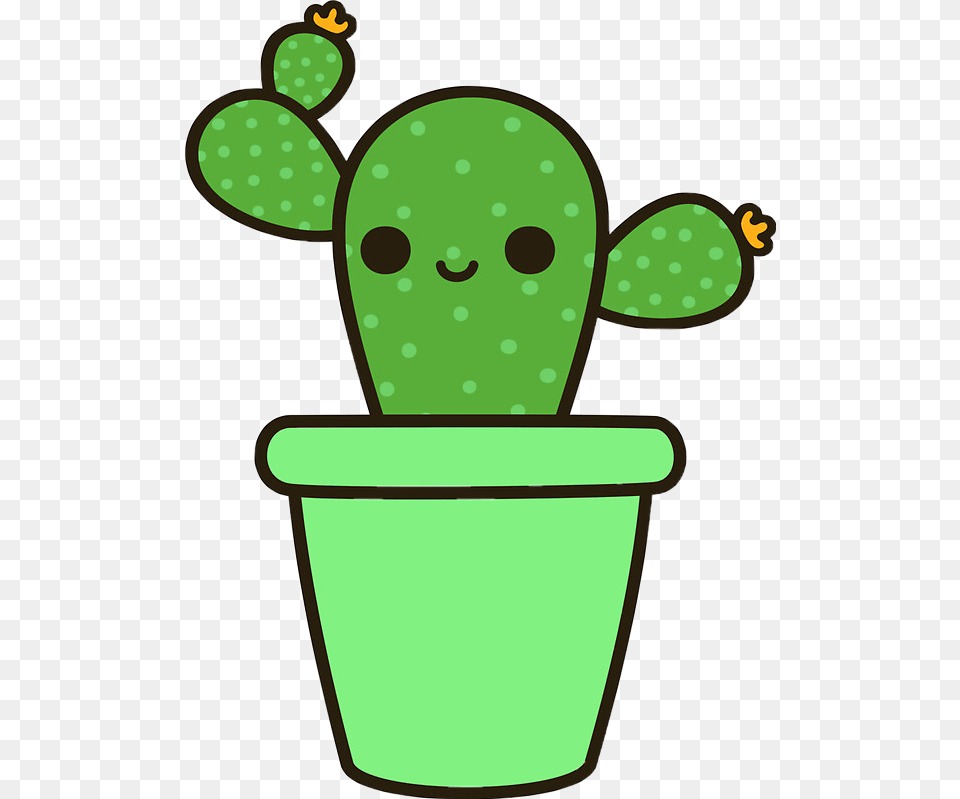Tumblr Cactus Cute Cactus, Green, Plant, Smoke Pipe Free Transparent Png