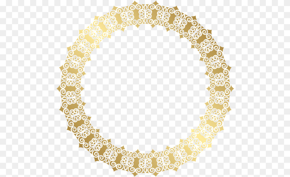 Tumblr Clipart Gold Golden Circle Border, Oval, Pattern, Accessories, Person Png Image