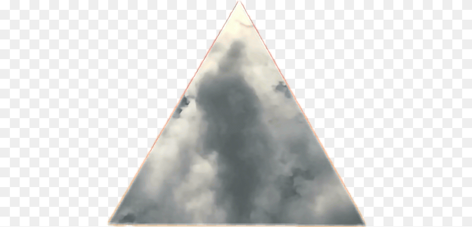 Tumblr Cloud Sky Triangle Shape Whereu0027s My Mind Triangle, Nature, Outdoors Free Png Download