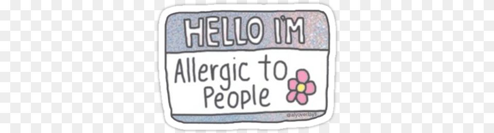 Tumblr Collage Stickers Download Hello I M Allergic To People, License Plate, Transportation, Vehicle, First Aid Png