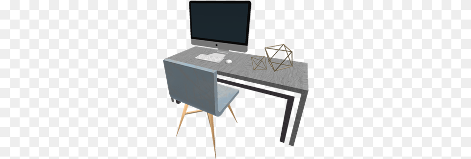 Tumblr Computer Desk Roblox Computer Desk, Furniture, Electronics, Table, Computer Hardware Free Transparent Png