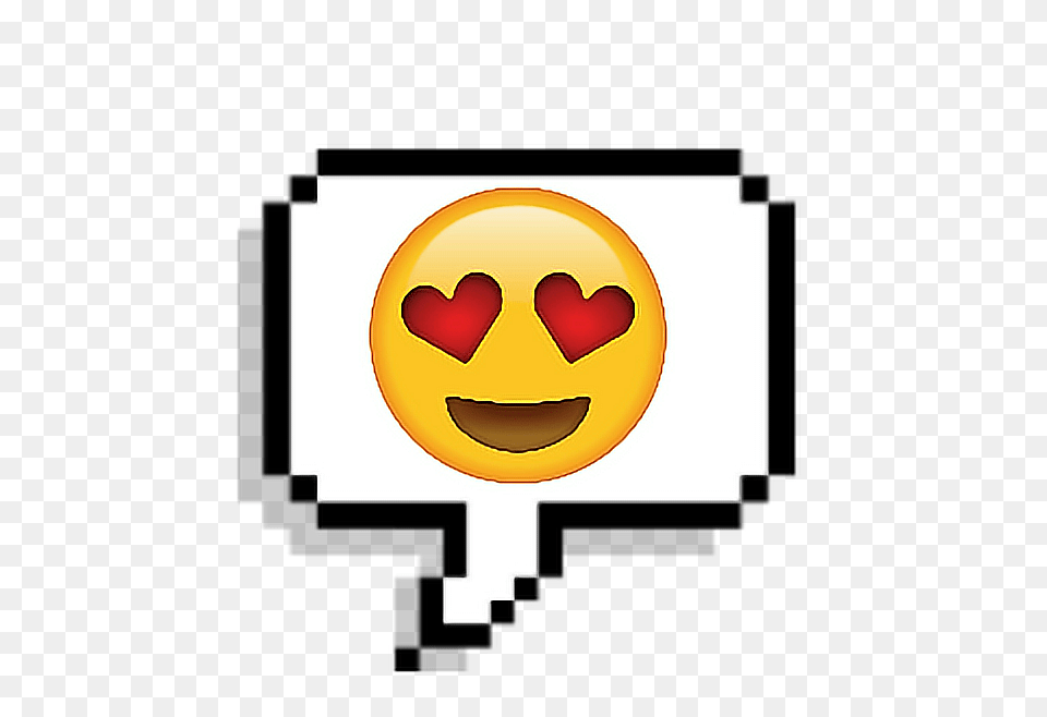 Tumblr Corazon Emoji Sticker Enamorado Pixel, Logo, Face, Head, Person Png
