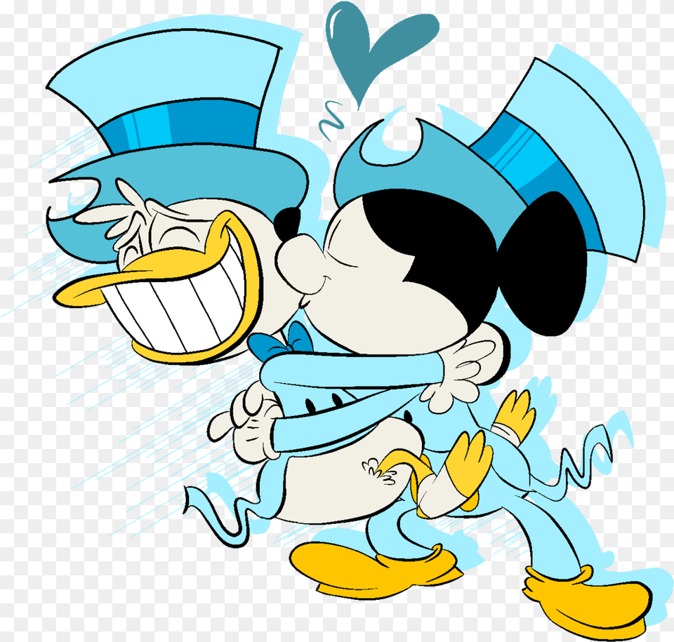 Tumblr Disney Christmas Donald Duck X Mickey Mouse, Cartoon, Baby, Person Png