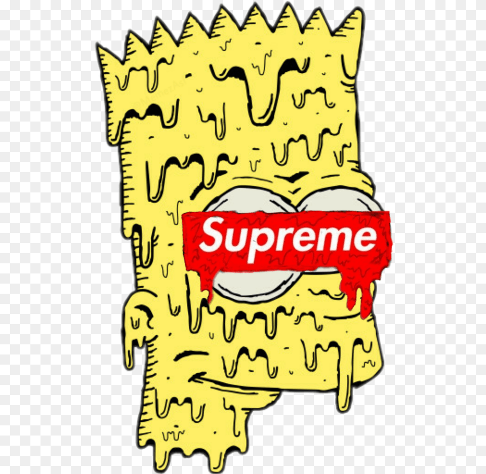 Tumblr Dope Pictures Posted By Michelle Anderson Supreme Bart Simpson, Bread, Cracker, Food, Baby Free Png