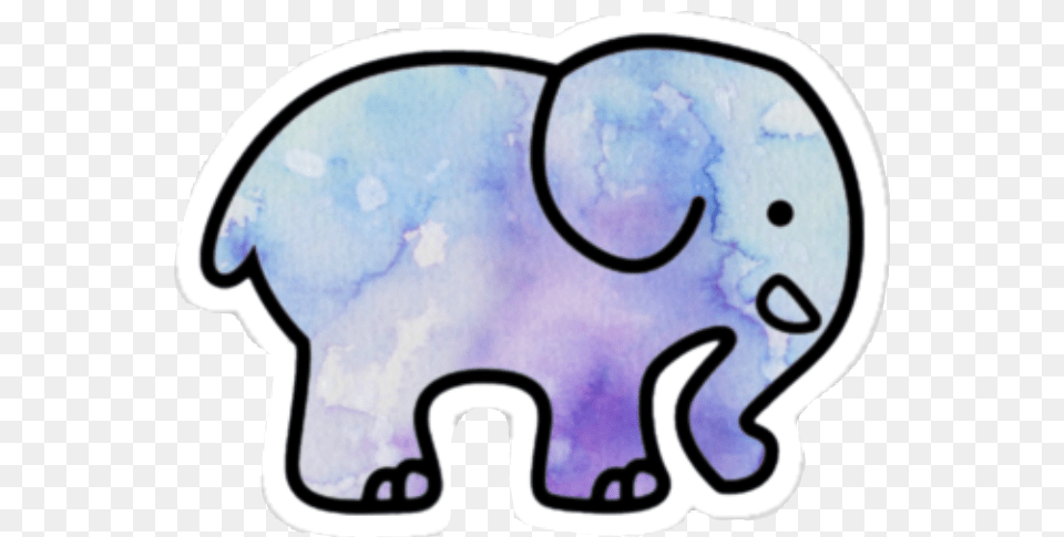 Tumblr Elefant Elefante Acuarelas Degradado Degrade Ran, Animal, Elephant, Mammal, Wildlife Free Png Download