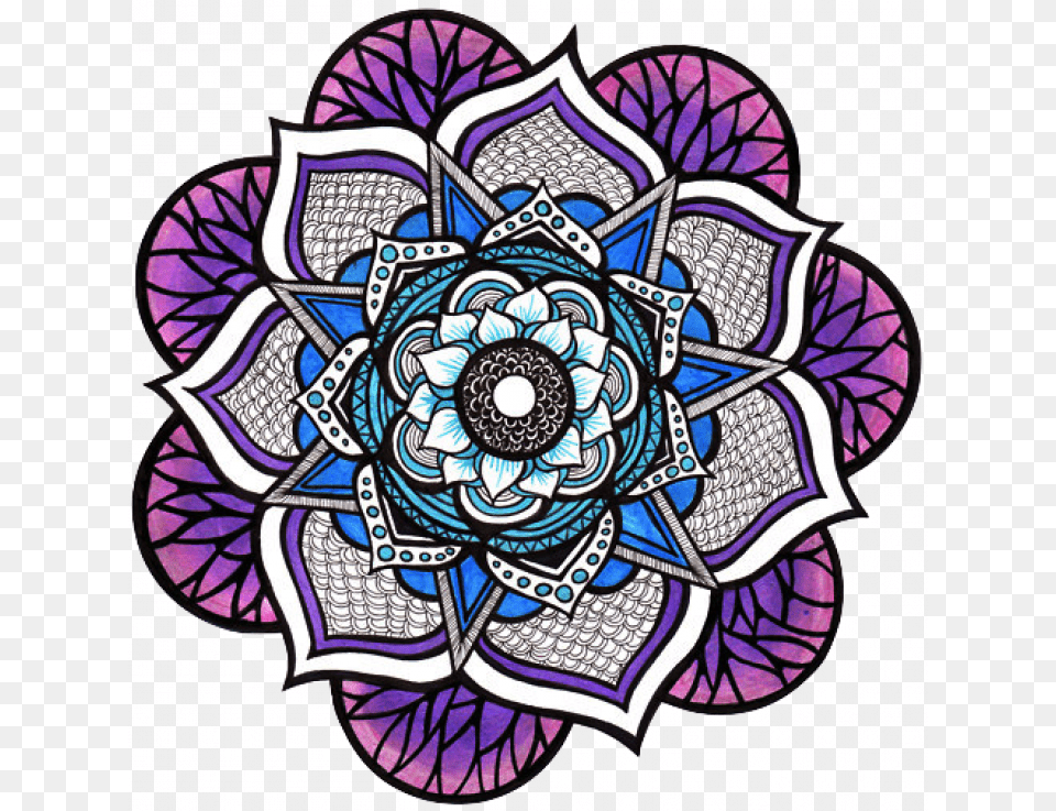 Tumblr Flower Mandalas, Art, Pattern, Embroidery Png Image