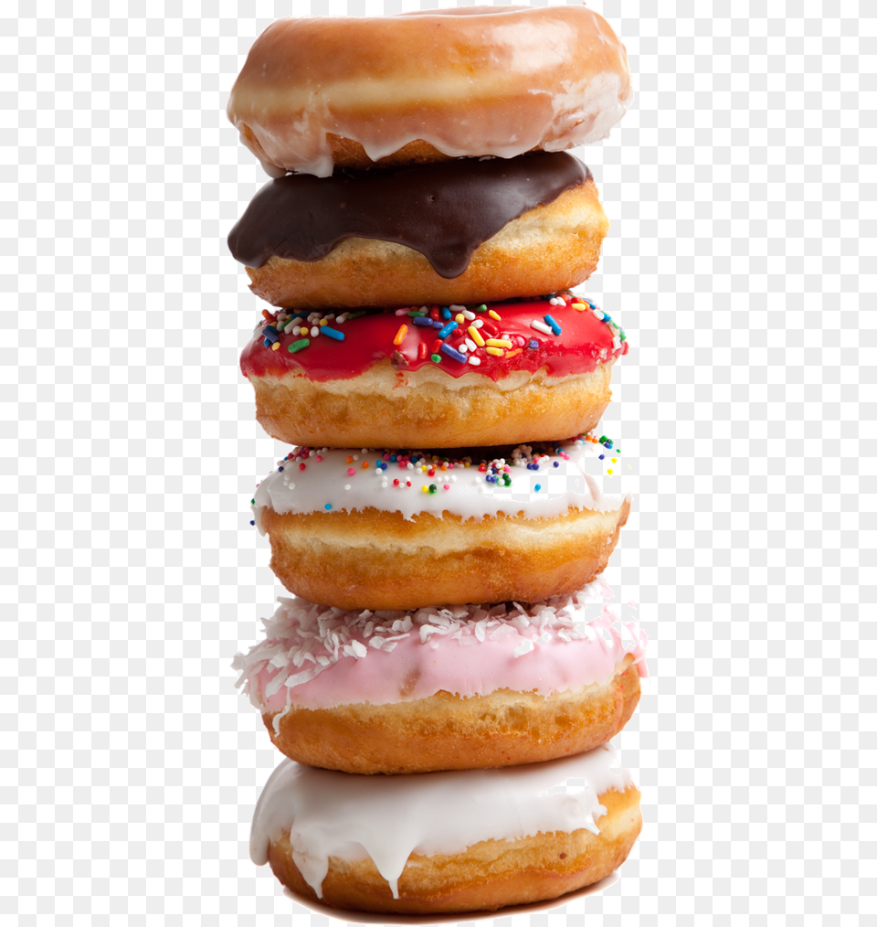 Tumblr Food Stack Of Books Stack Of Donuts, Burger, Sweets, Donut, Bread Png Image