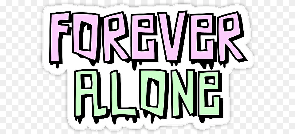 Tumblr Forever Alone Foreveralone Pink Freetoedit Clip Art, Text, Scoreboard Png Image