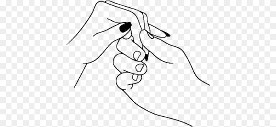 Tumblr Hand Love Blackandwhite Banner Black And White Sketch, Body Part, Finger, Person, Accessories Free Transparent Png