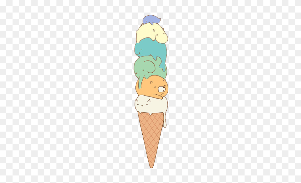 Tumblr Ice Cream Ice Cream Cone, Dessert, Food, Ice Cream, Soft Serve Ice Cream Png Image