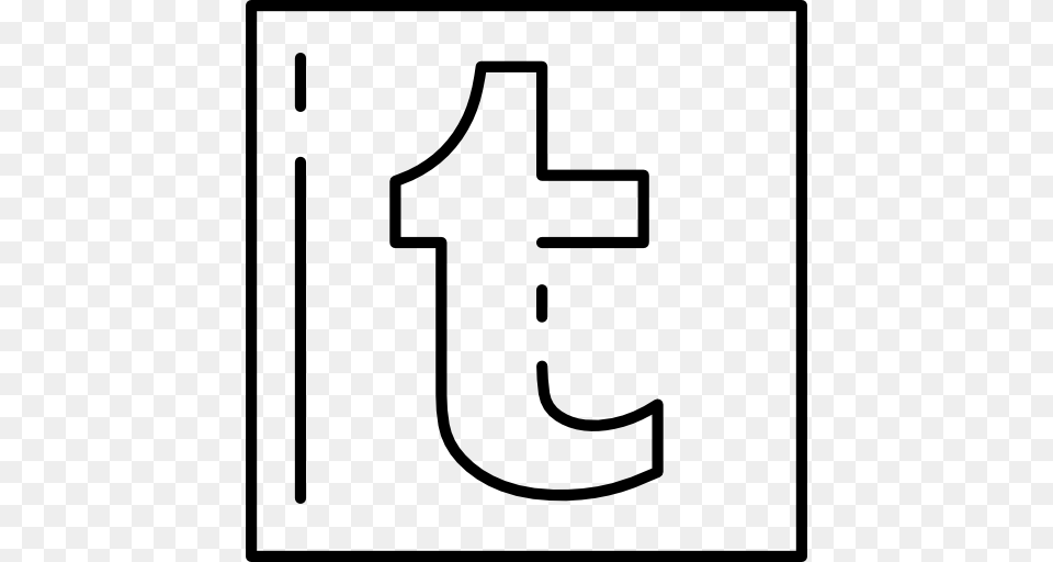 Tumblr Icon, Symbol, Number, Text, Stencil Png