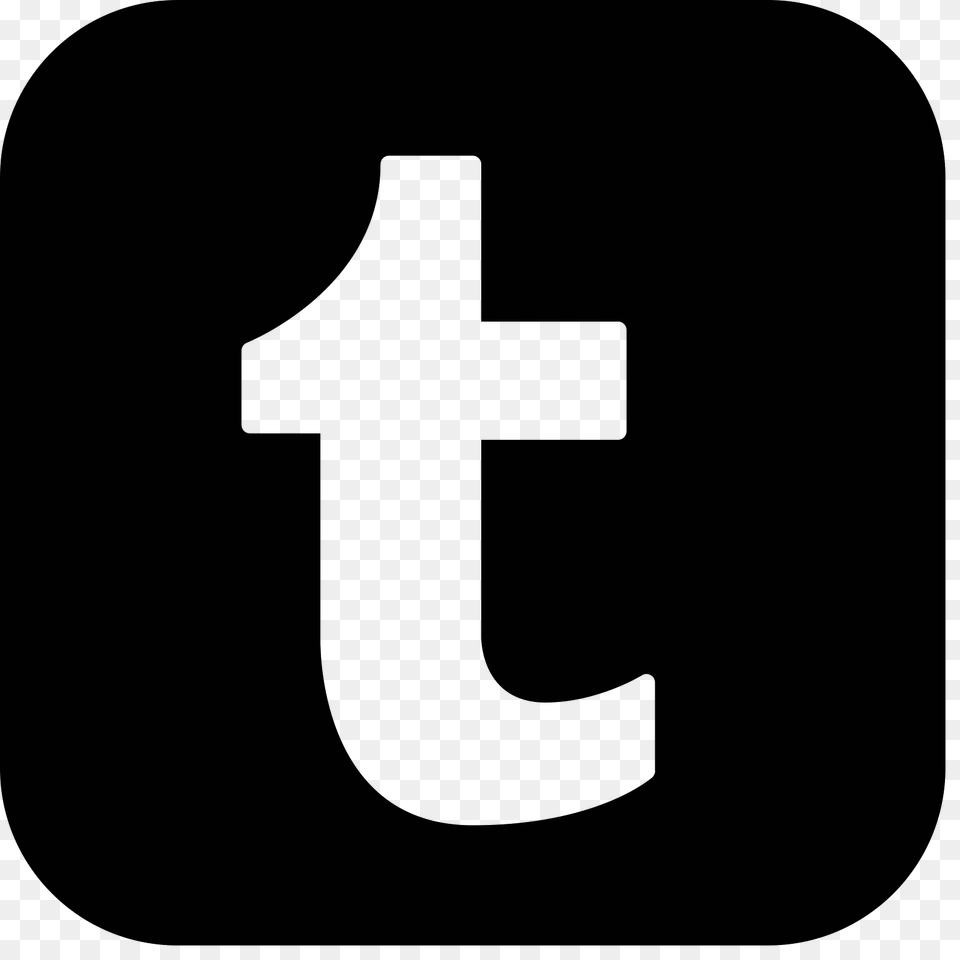 Tumblr Icon, Gray Free Transparent Png