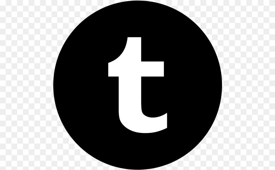 Tumblr Icon White Round Logo, Cross, Symbol, Text, Number Free Transparent Png