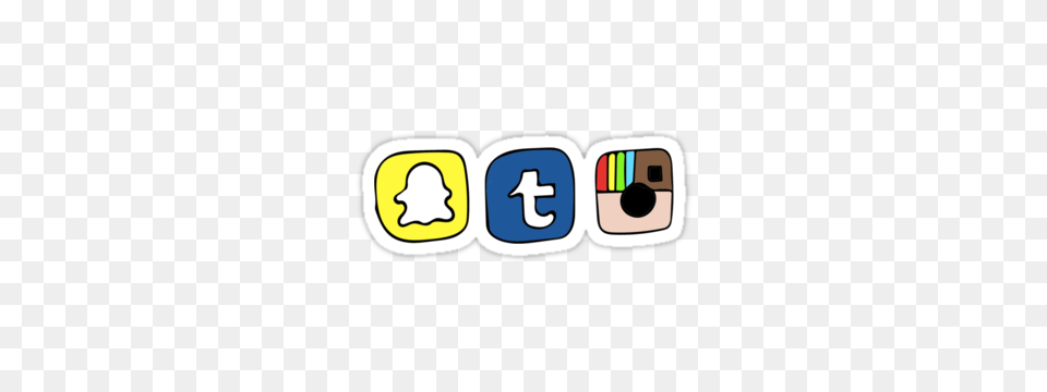 Tumblr Instagram Snapchat Apps Stickers, Text Png