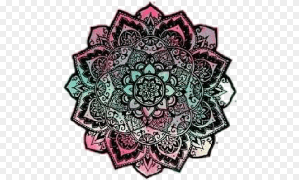 Tumblr Mandala Sticker 1 Mandalas Arcoiris, Art, Doodle, Drawing, Pattern Free Png