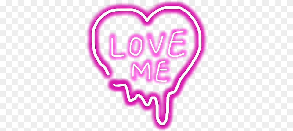 Tumblr Neon Dudahmt Loveme Neon, Light, Food, Ketchup, Purple Png