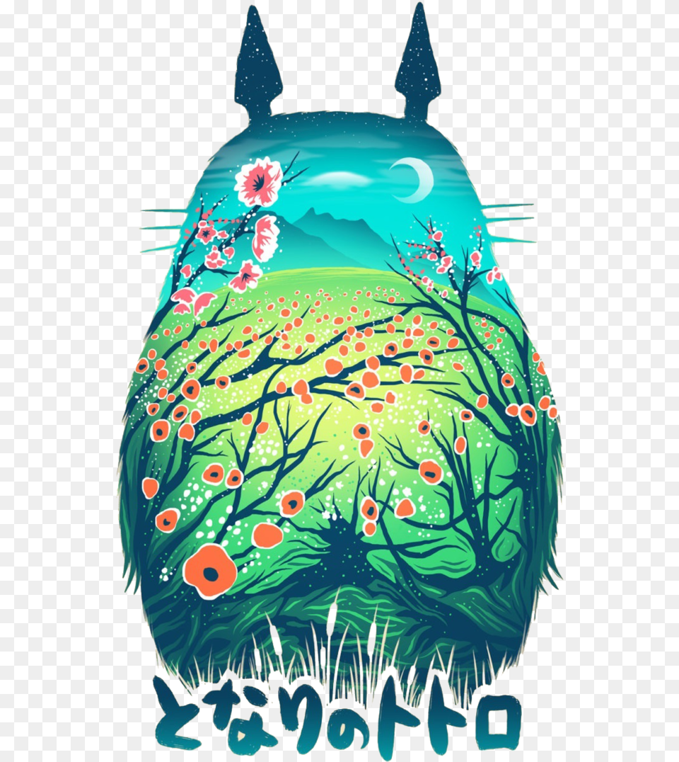 Tumblr Nyb Wio Kwo Poster Totoro Posters, Art, Graphics, Person, Painting Png