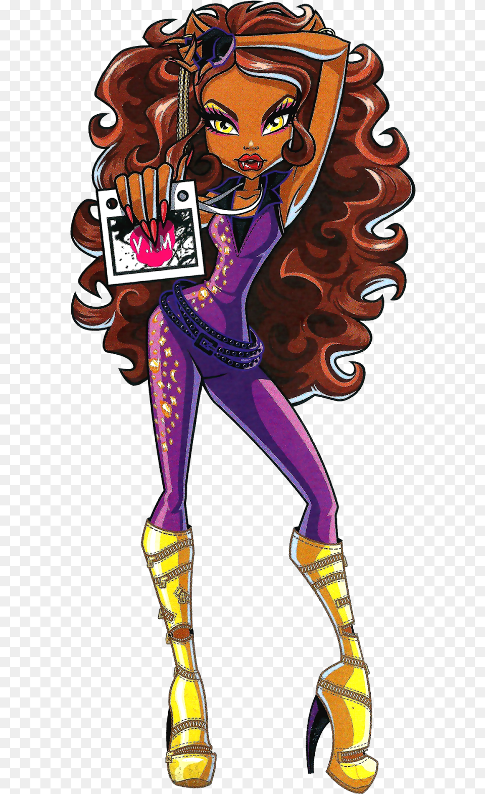 Tumblr O1zcgrv3qy1tc5d60o6 Monster High Music Festival Clawdeen, Publication, Book, Comics, Adult Png Image